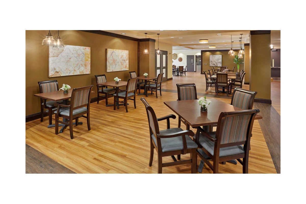 Main dining area of North Houston Transitional Care